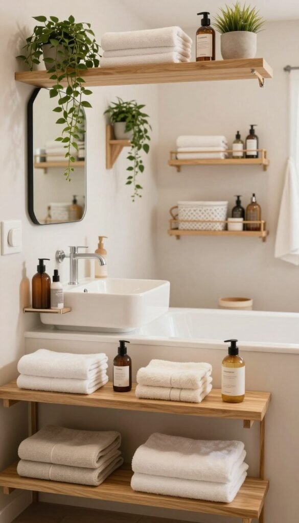 bad ohne stauraum organisieren