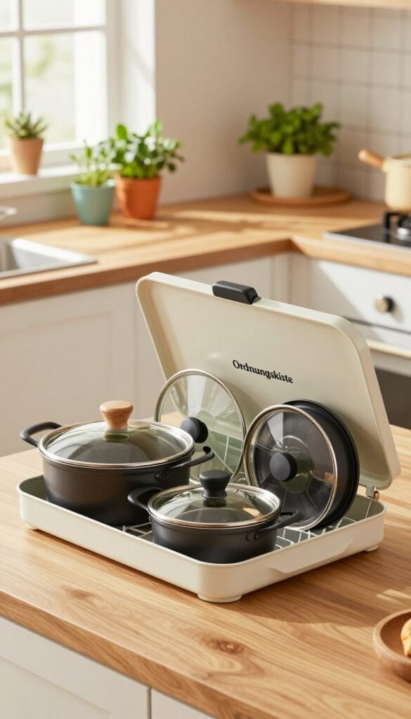 deckel aufbewahrung küche