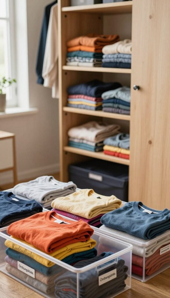 kleidung falten system