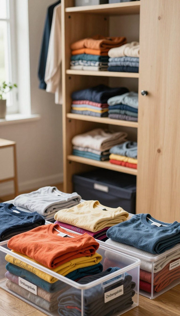kleidung falten system
