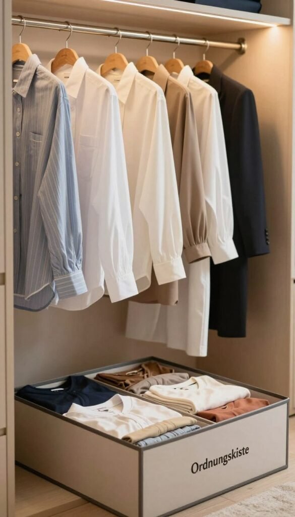 kleidung knitterfrei lagern