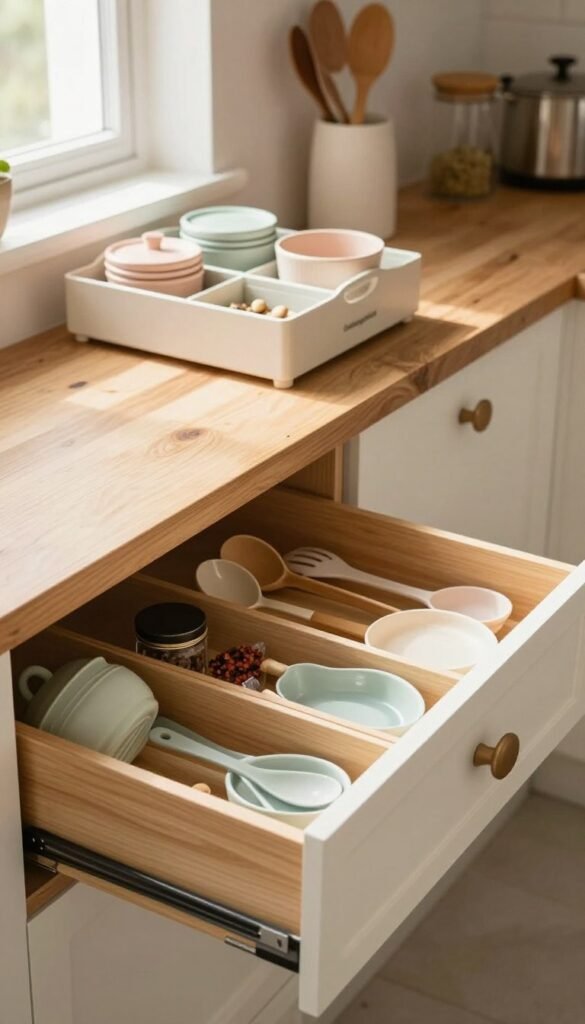 kleine küchenschubladen