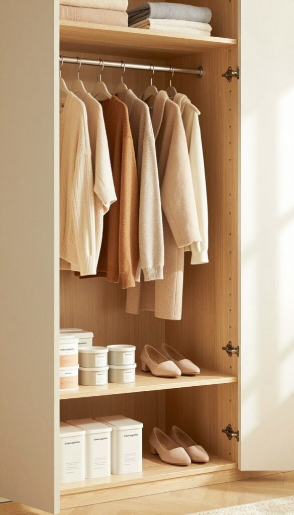 offener schrank ordnung