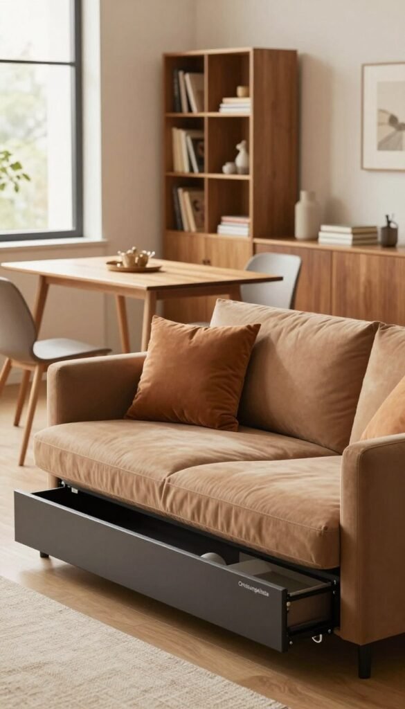 platzsparende möbel