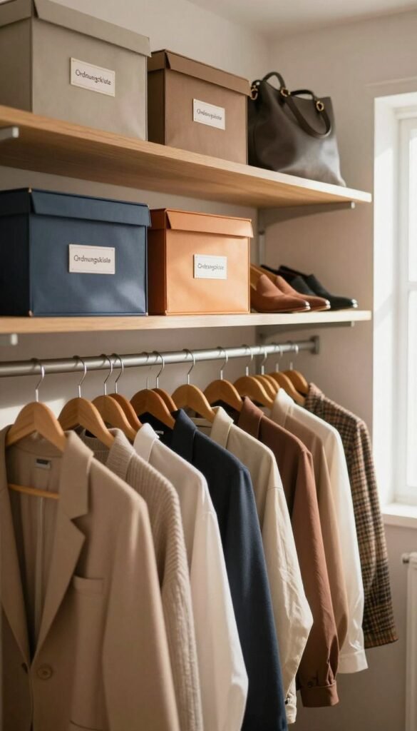 schrank übersichtlich halten