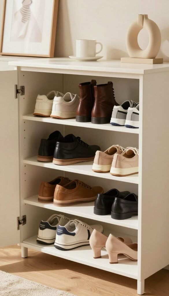schuhe lagern schrank