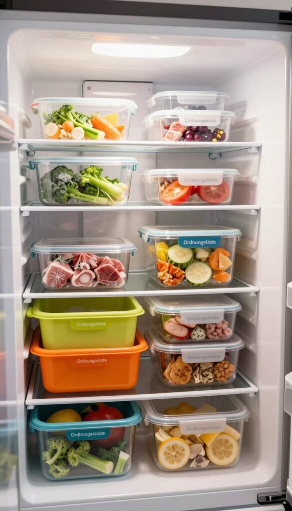 tiefkühlschrank ordnung