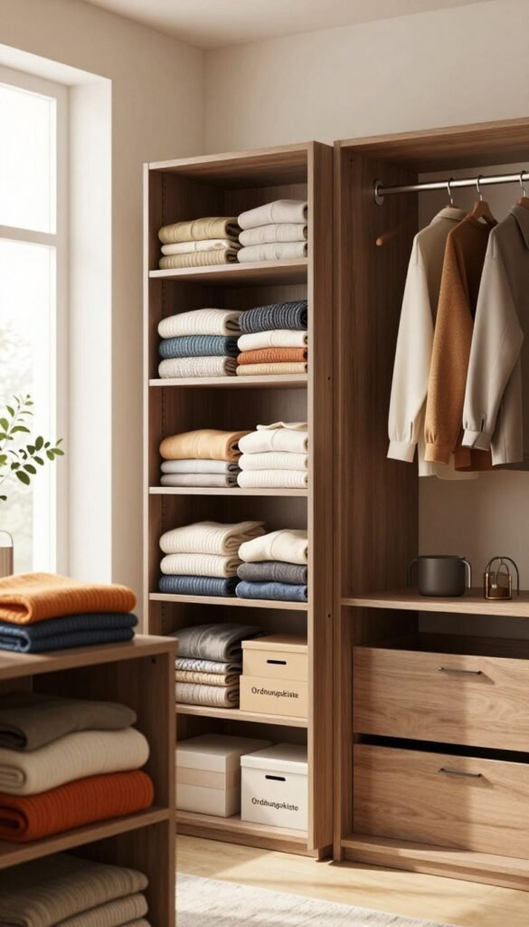 vertikale kleideraufbewahrung