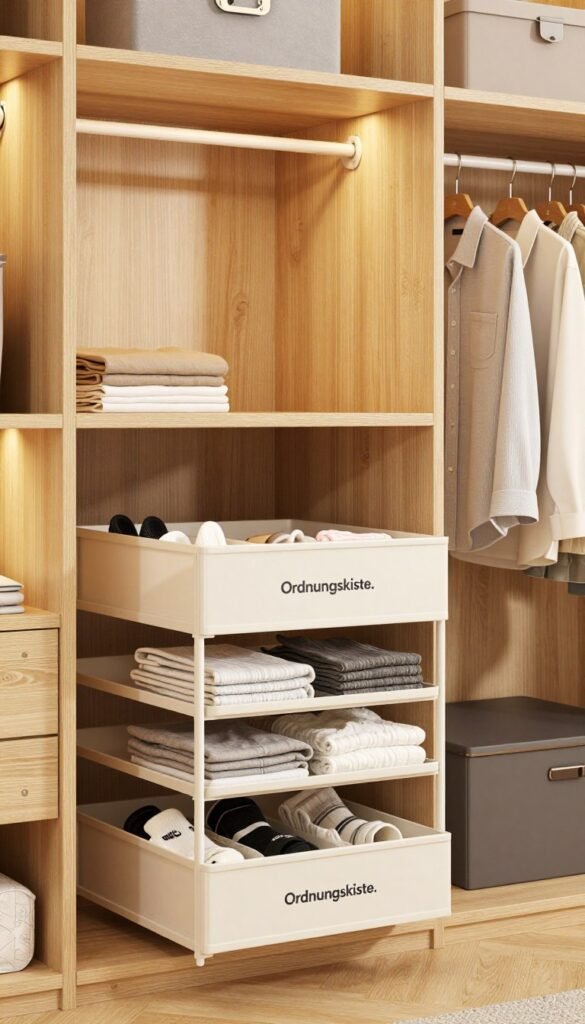 wäsche organizer schrank