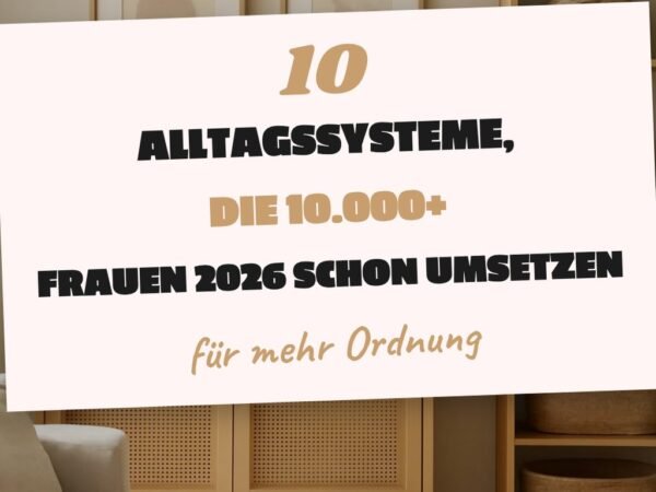 10 Alltagssysteme, die 10.000+ Frauen 2026 schon umsetzen