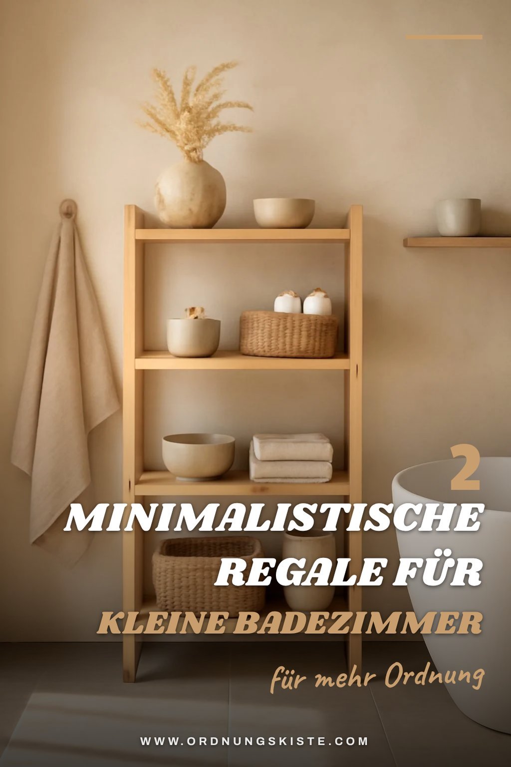 Minimalistische Badezimmerregale für kleine Räume