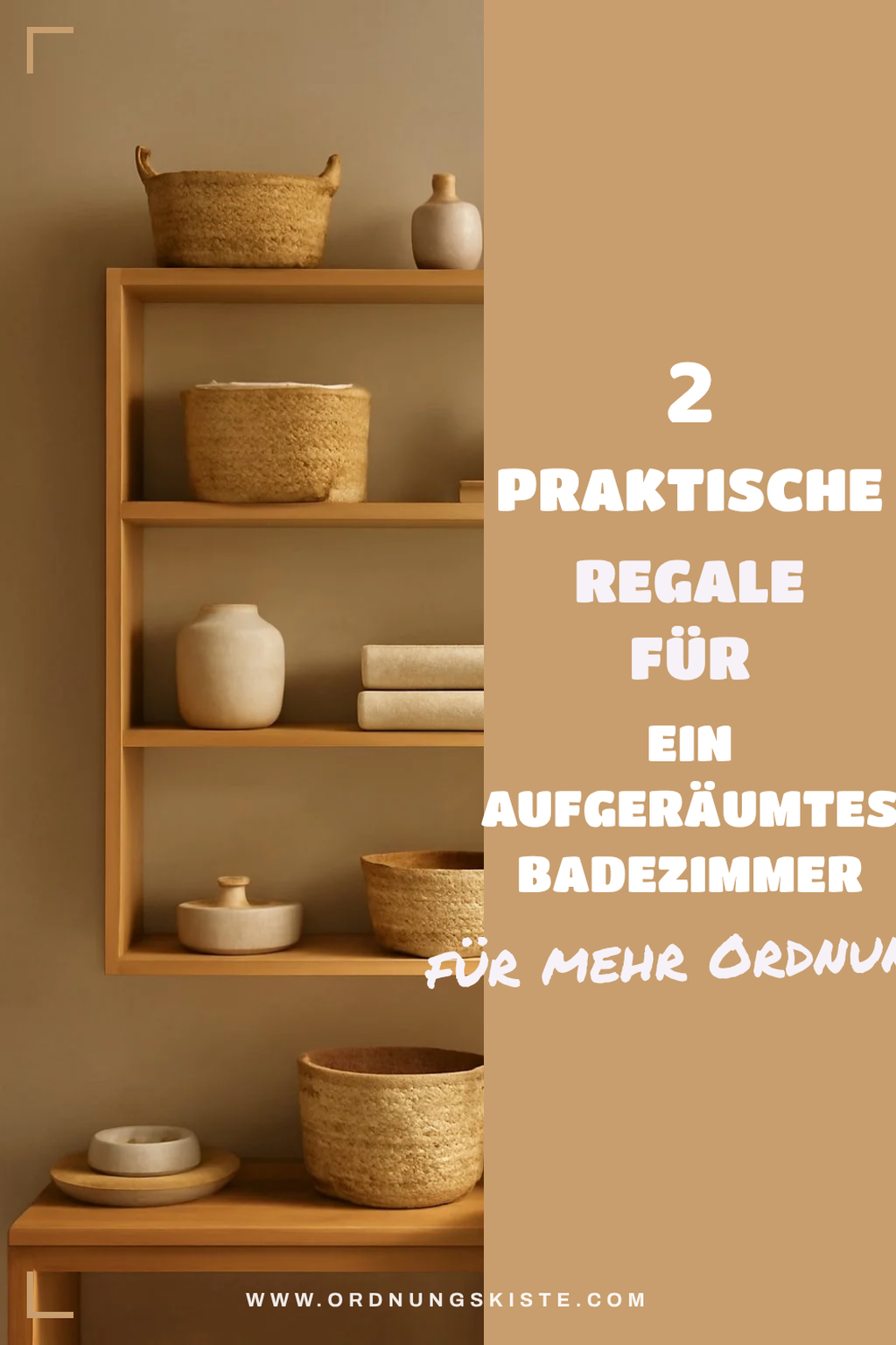 Praktische Badezimmerregale für mehr Ordnung