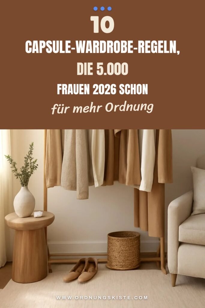10 Capsule-Wardrobe-Regeln, die 5.000 Frauen 2026 schon umsetzen