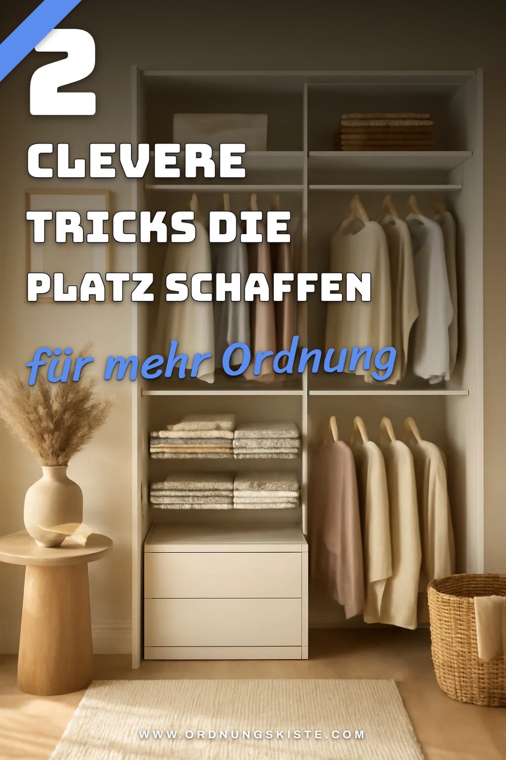 So schaffst du mehr Platz im Kleiderschrank