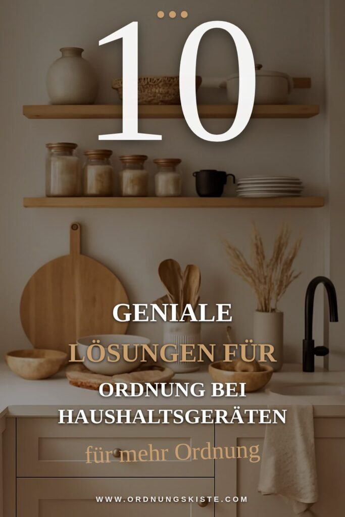 10 geniale Lösungen für Ordnung bei Haushaltsgeräten, die 10.000 Frauen 2026 schon umsetzen