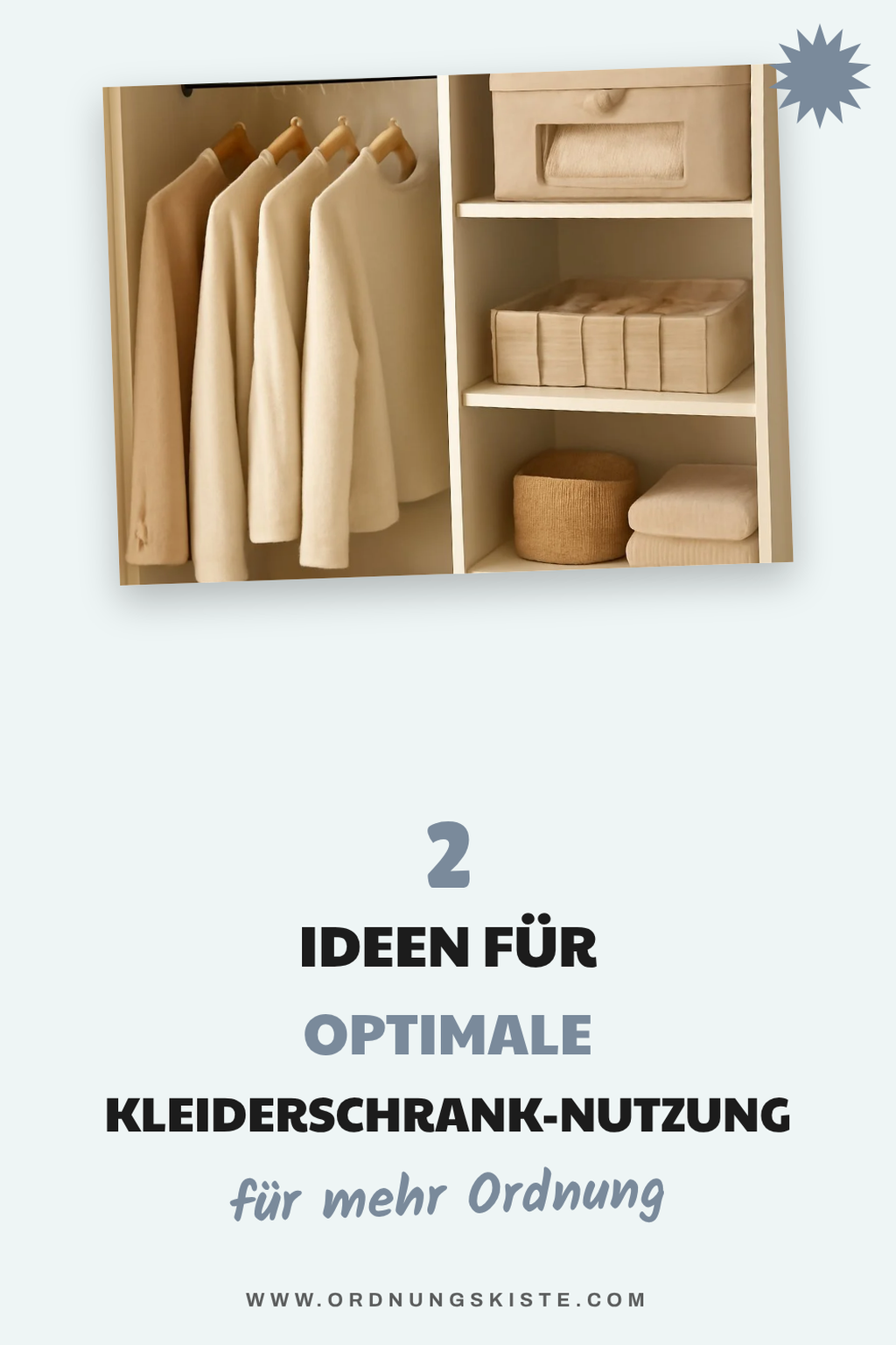 Optimale Nutzung des Kleiderschrankraums
