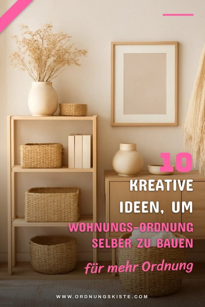 10 kreative Ideen, um Wohnungs-Ordnung selber zu bauen