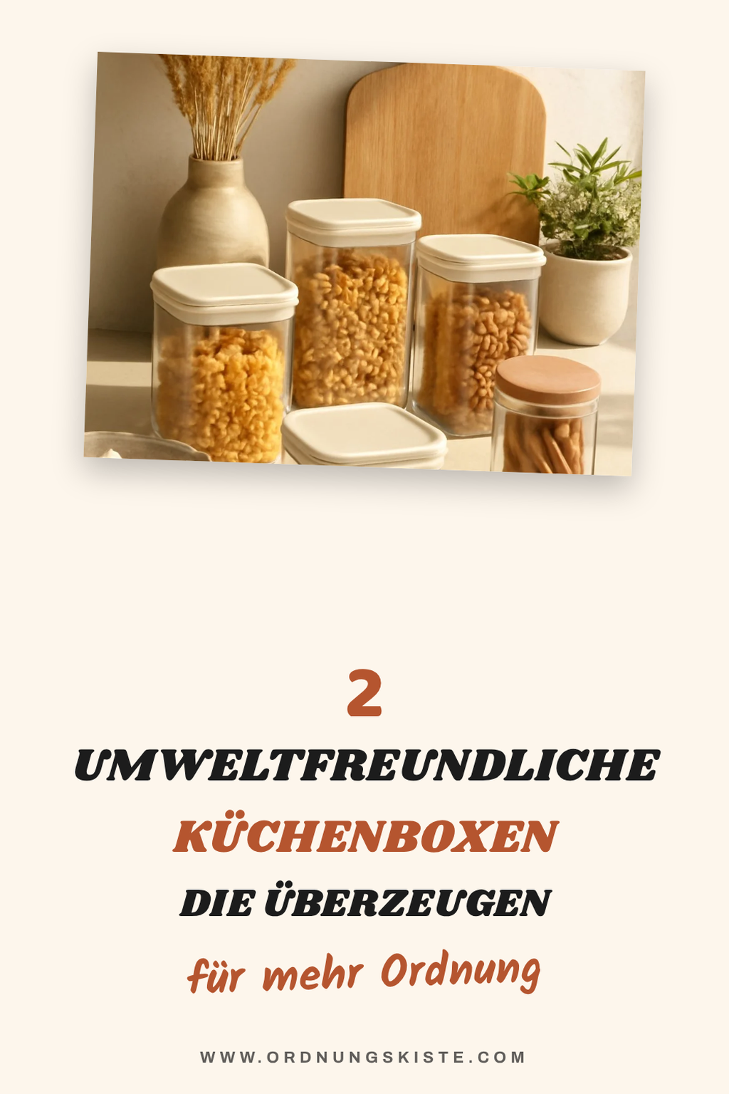 Umweltfreundliche Küchenboxen