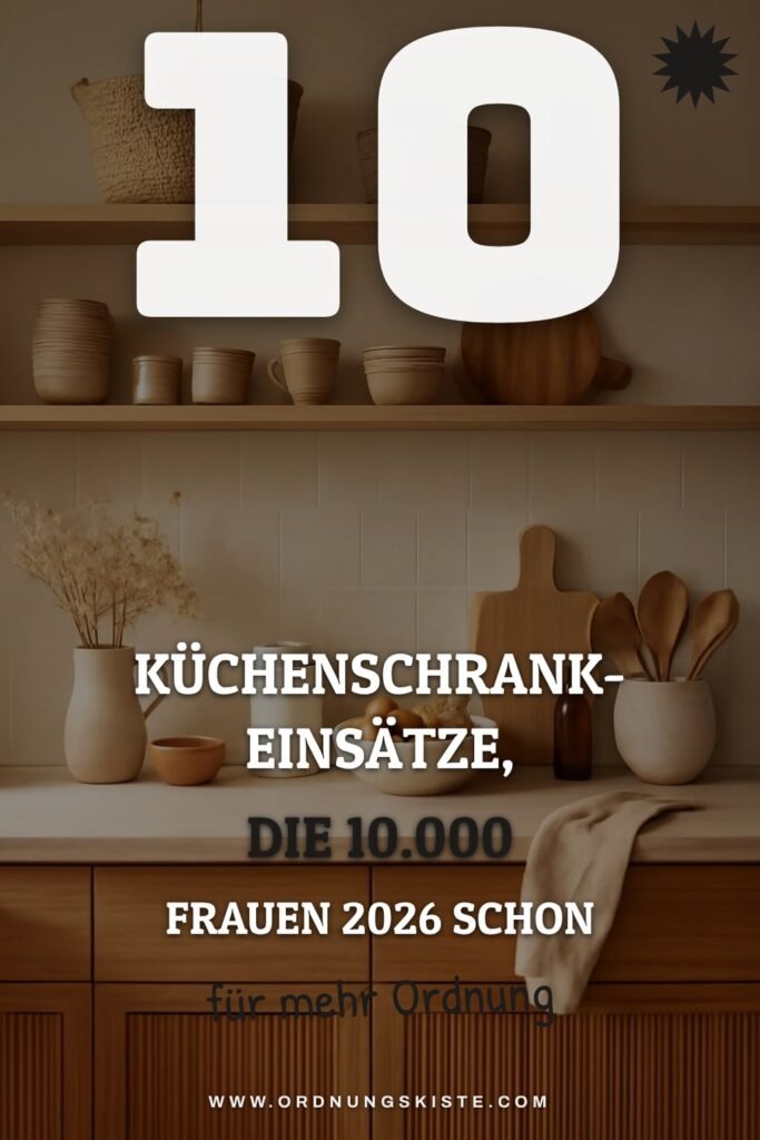 10 Küchenschrank-Einsätze, die 10.000 Frauen 2026 schon umsetzen