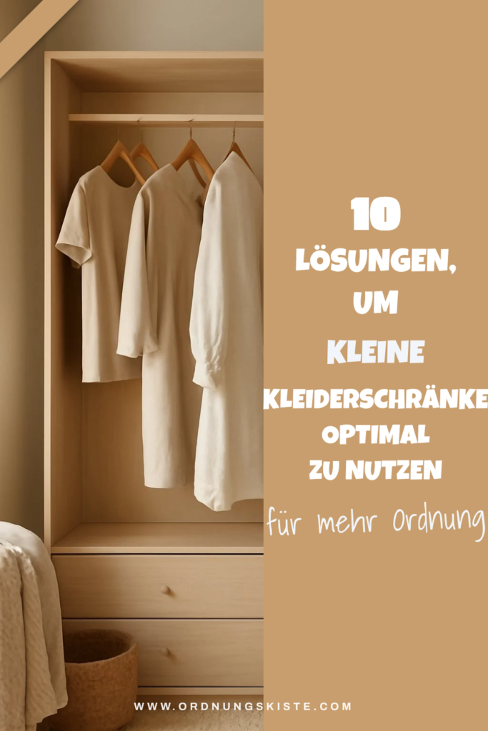 10 Lösungen, um kleine Kleiderschränke optimal zu nutzen
