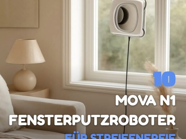 10 mova n1 Fensterputzroboter für streifenfreie Scheiben