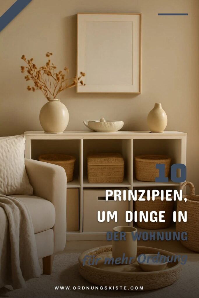 10 Prinzipien, um Dinge in der Wohnung schneller zu finden