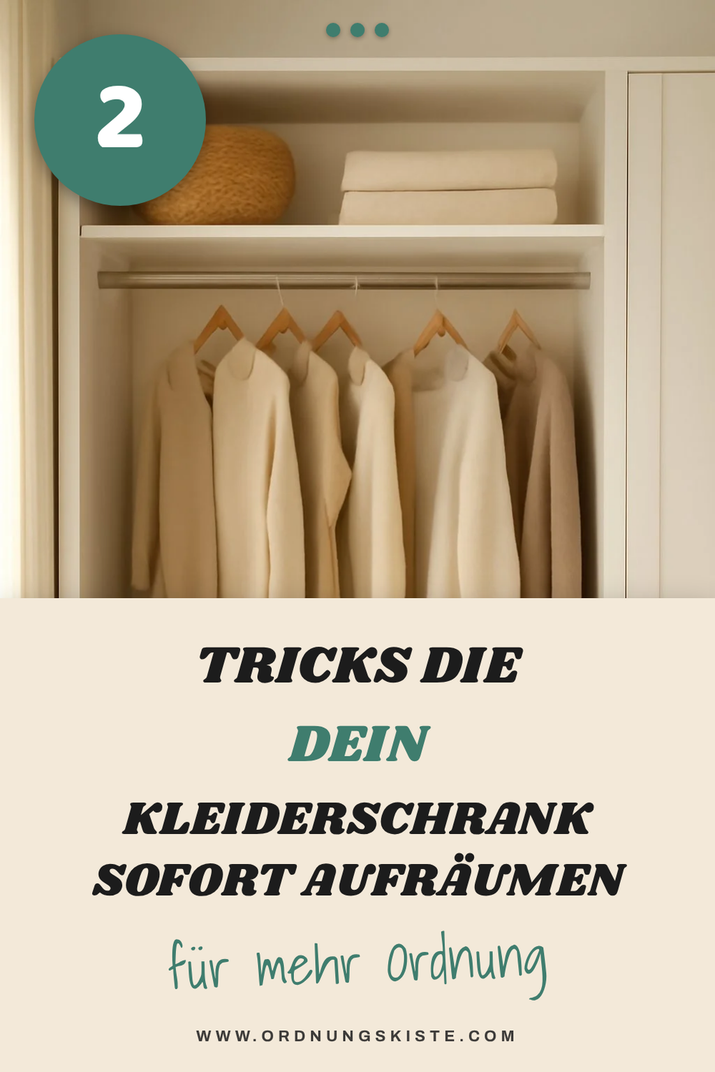 So bringst du Ordnung in deinen Kleiderschrank mit 5 einfachen Tricks