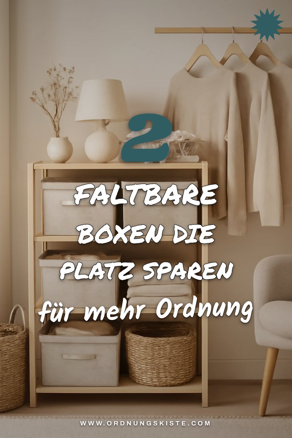 Faltbare Stoffboxen für Flexibilität