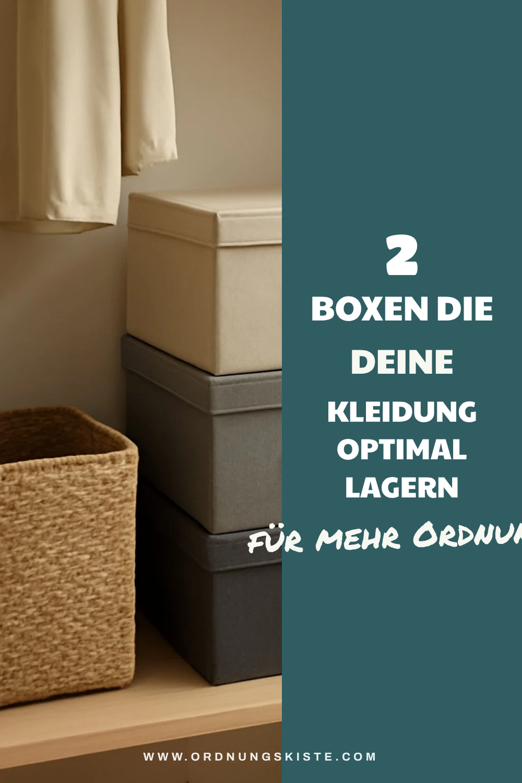 Stoffboxen für spezielle Kleidungsarten