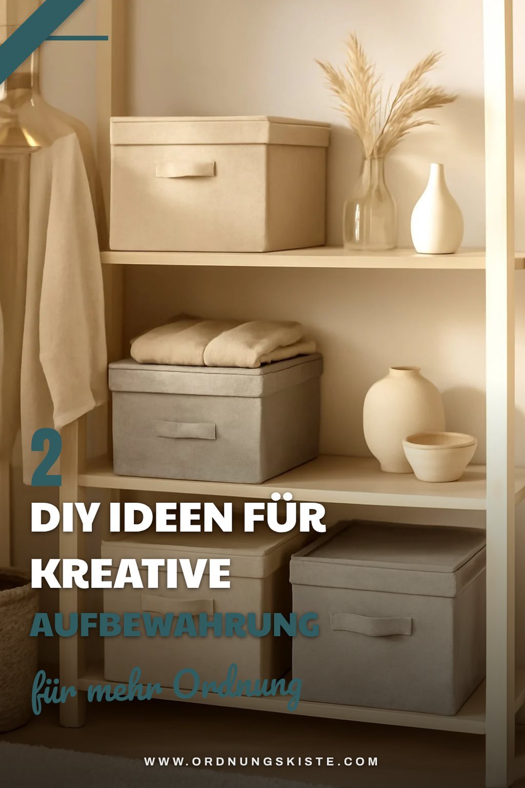 DIY-Stoffboxen für den Kleiderschrank