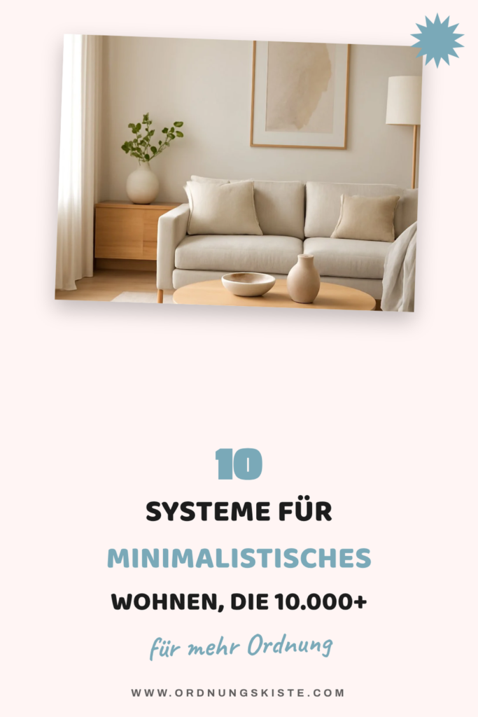 10 Systeme für minimalistisches Wohnen, die 10.000+ Frauen 2026 schon umsetzen