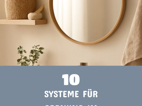 10 Systeme für Ordnung im Bad & Haushalt