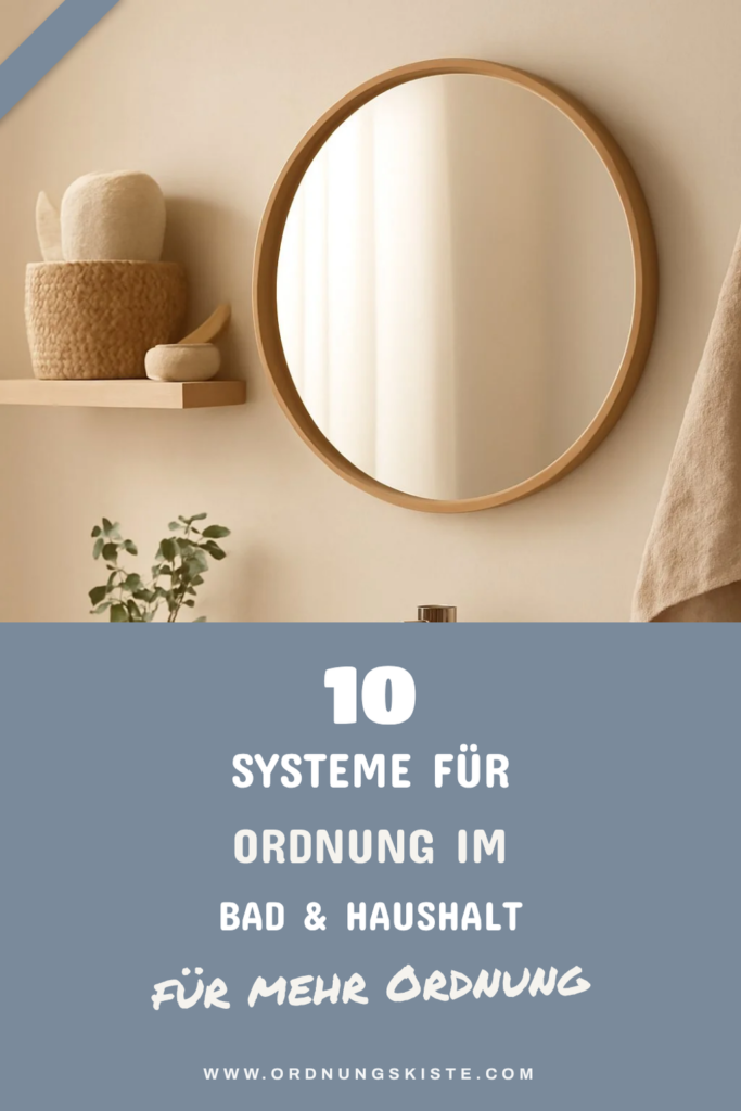 10 Systeme für Ordnung im Bad & Haushalt