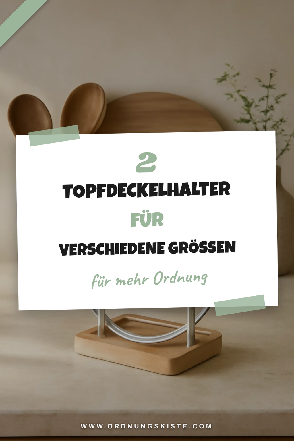 Topfdeckelhalter für verschiedene Topfgrößen