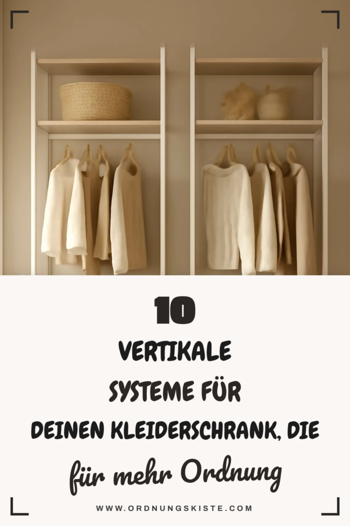 10 vertikale Systeme für deinen Kleiderschrank, die 10.000+ Frauen 2026 schon umsetzen