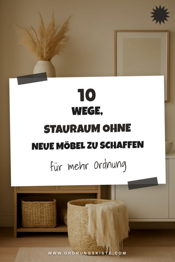 10 Wege, Stauraum ohne neue Möbel zu schaffen