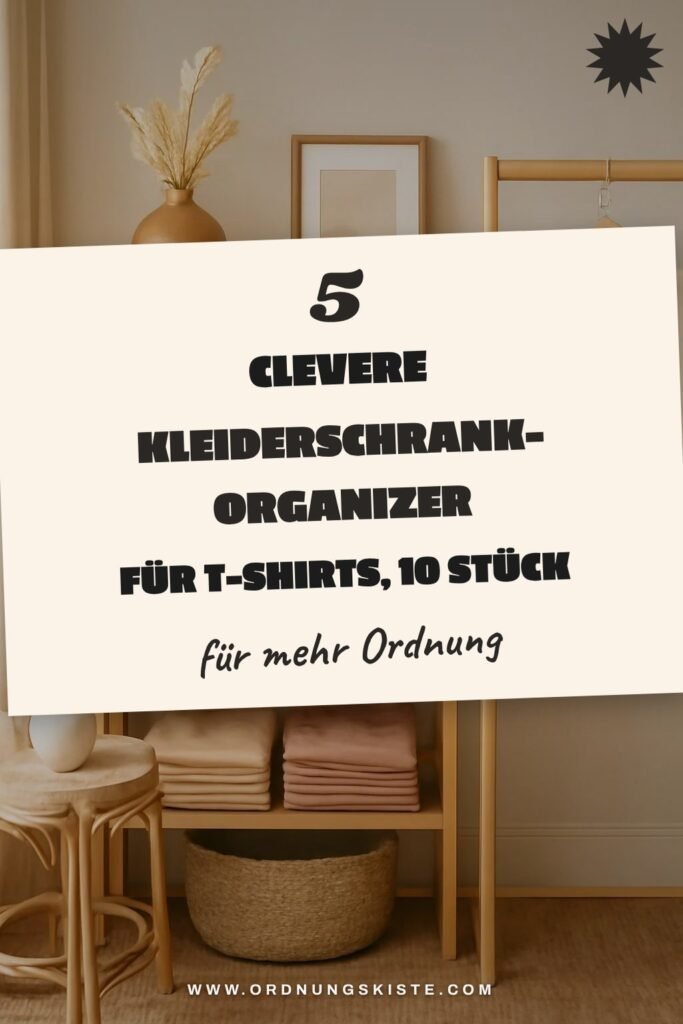 5 clevere Kleiderschrank-Organizer für T-Shirts, 10 Stück