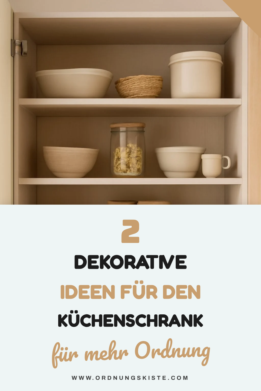 Dekorative Lösungen für den Küchenschrank