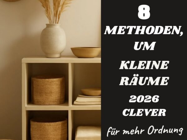 8 Methoden, um kleine Räume 2026 clever zu strukturieren