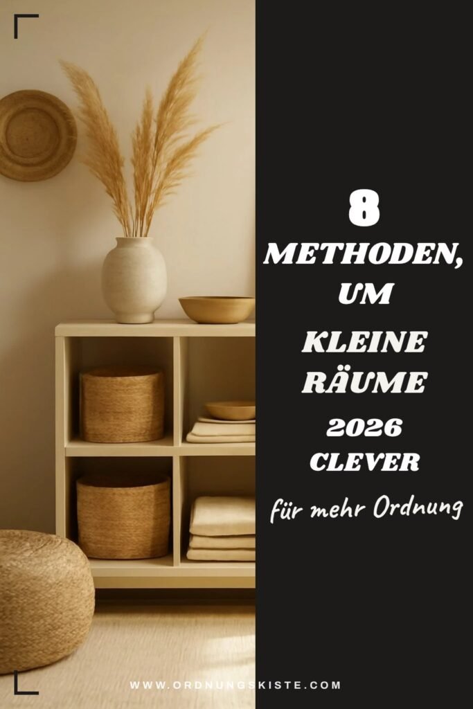 8 Methoden, um kleine Räume 2026 clever zu strukturieren