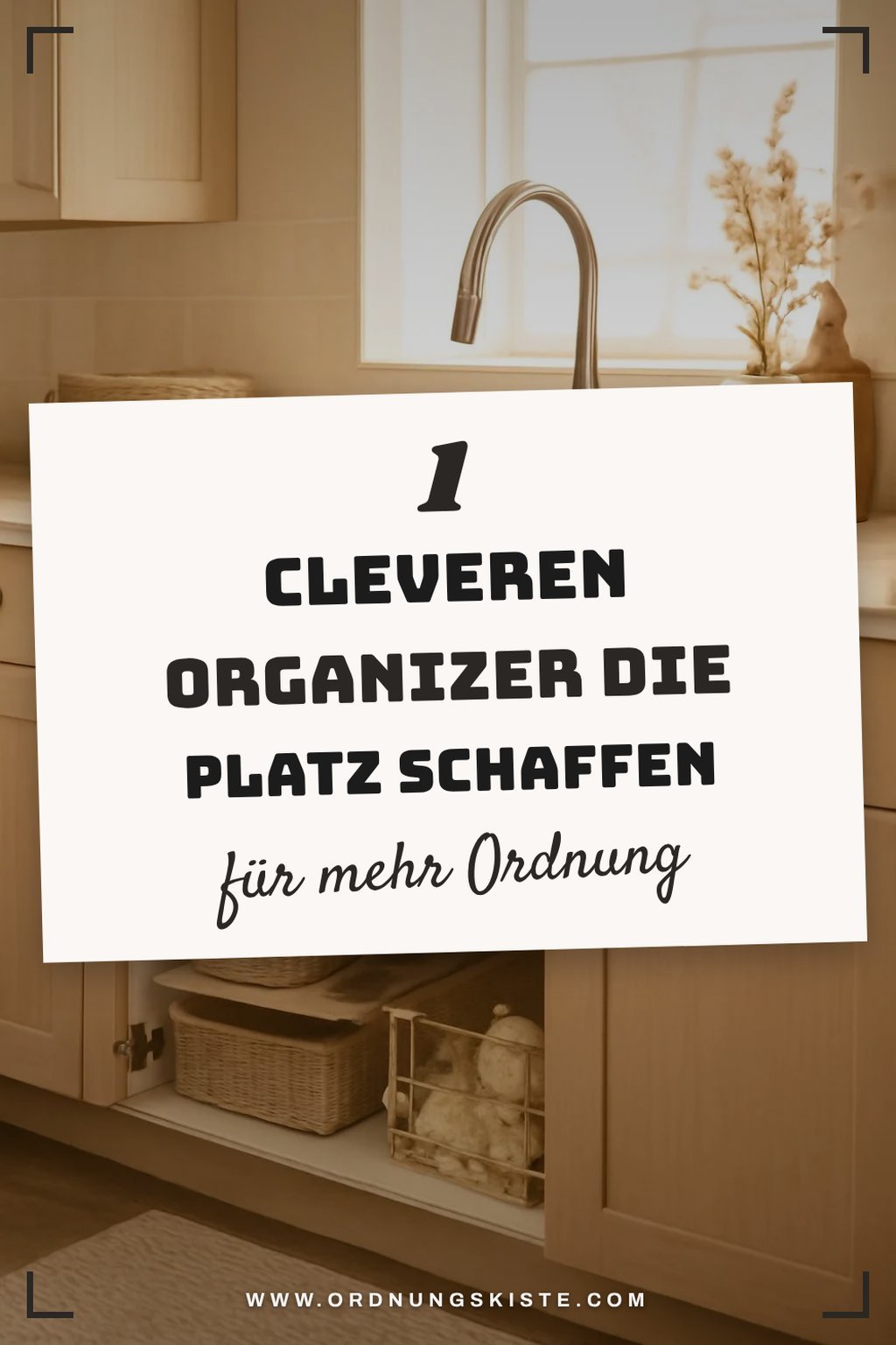 So schaffst du mehr Stauraum unter der Spüle