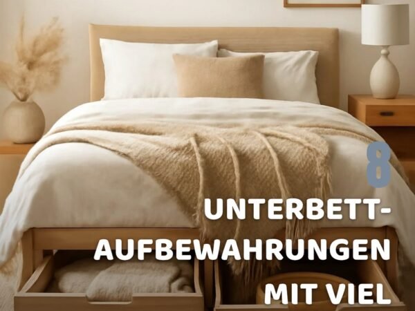 8 Unterbett-Aufbewahrungen mit viel Stauraum