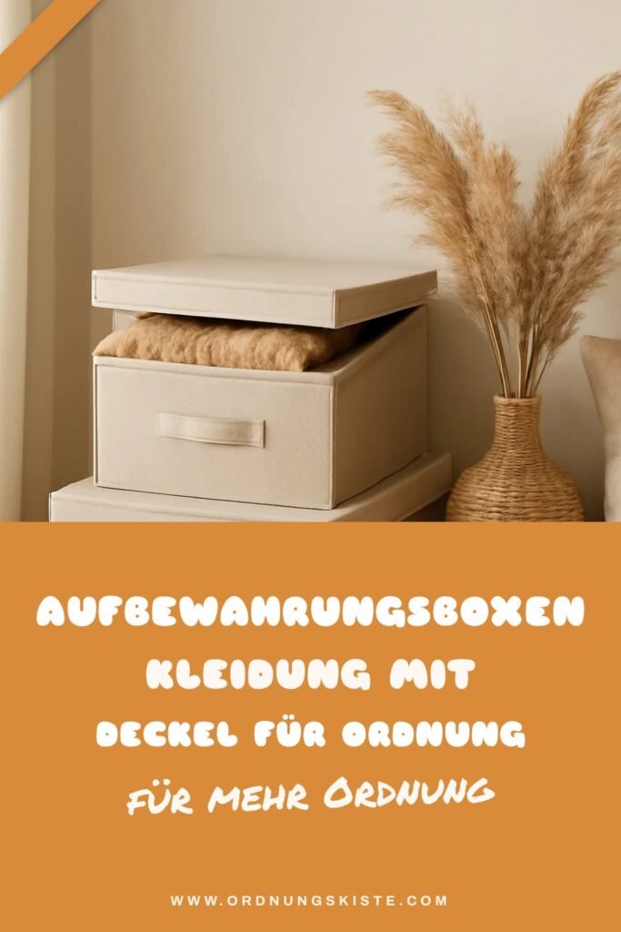 Aufbewahrungsboxen Kleidung mit Deckel für Ordnung und Stil
