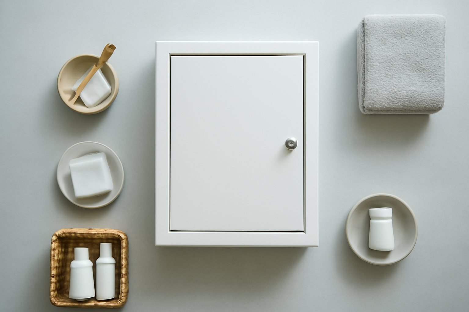Erste-Hilfe-Ausstattung im Medizinschrank