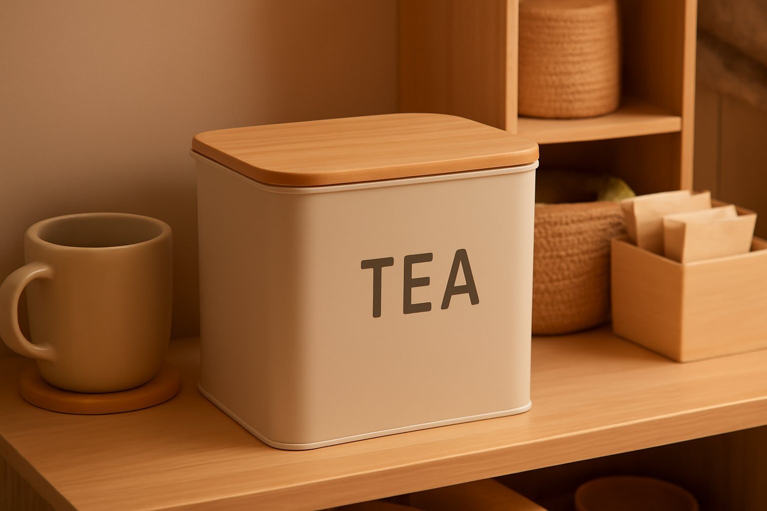Praktische Teeboxen für kleine Küchen