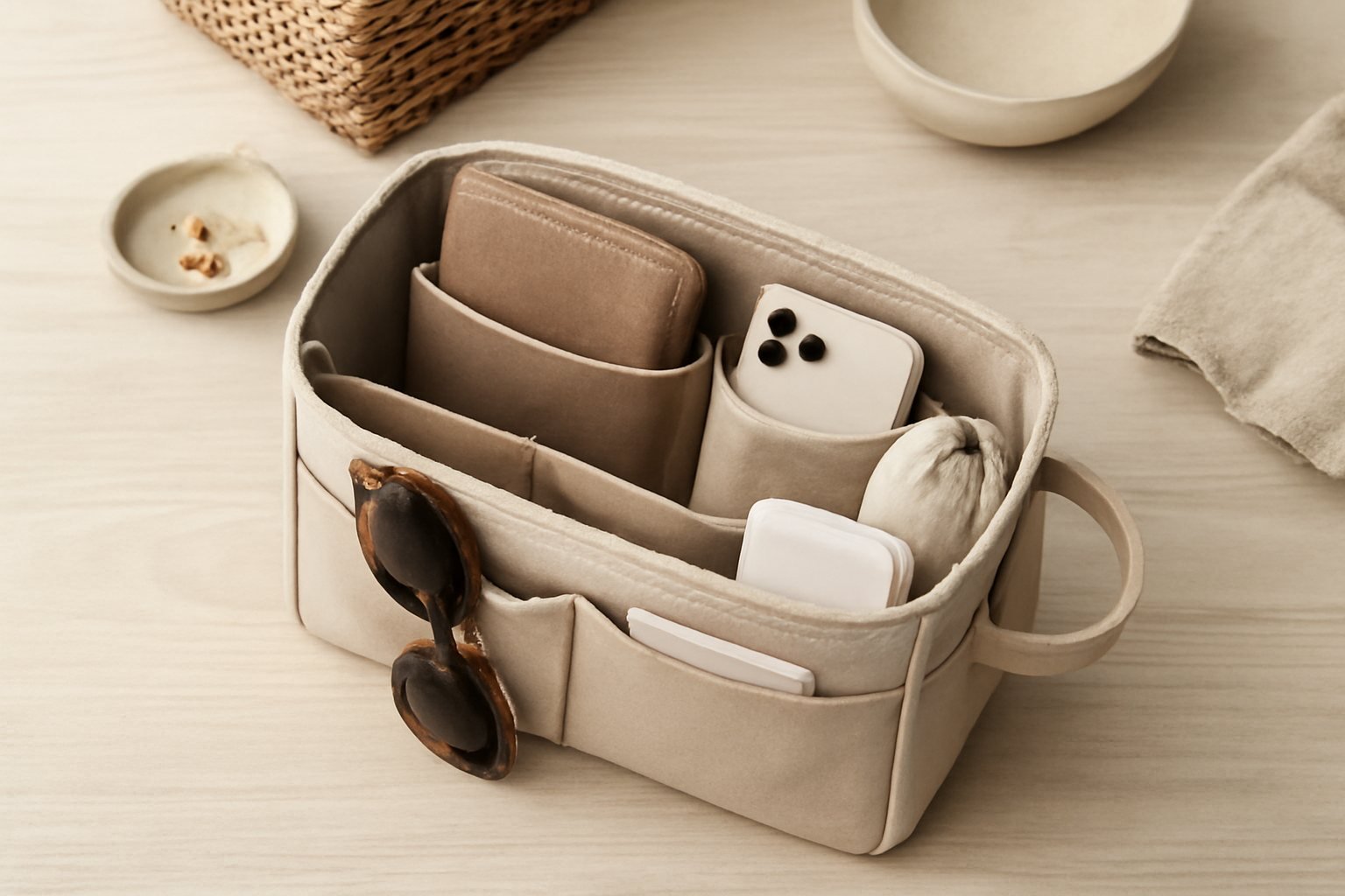 Die besten Materialien für Handtaschen-Organizer