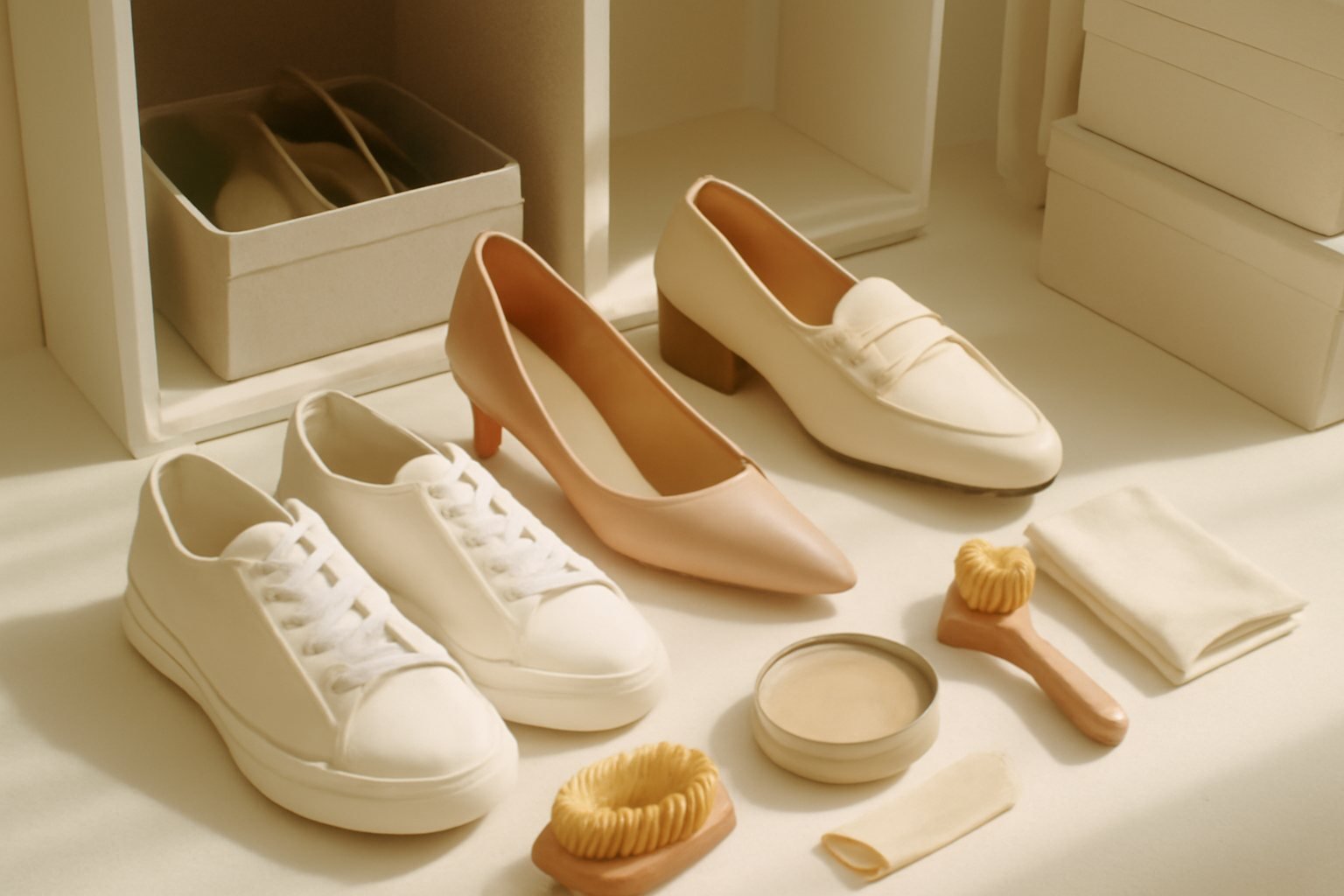 Schuhe nach Saison organisieren