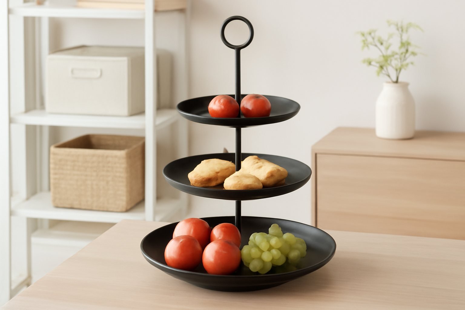 So wählst du die perfekte schwarze Etageren für deinen Tisch