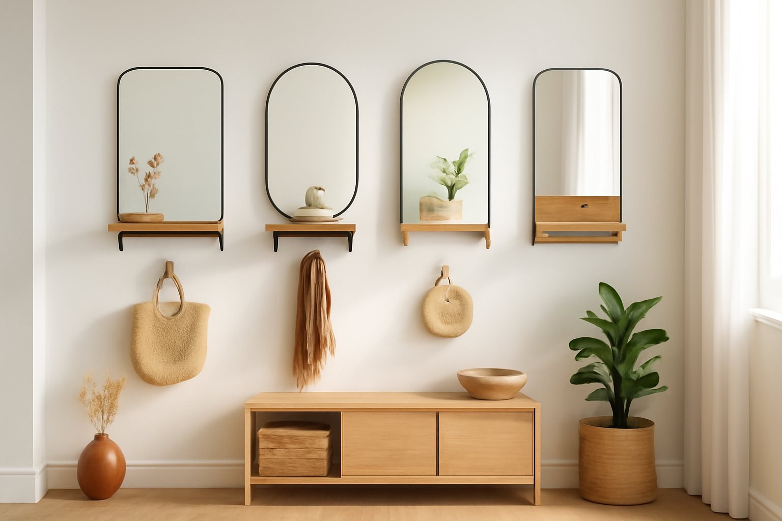 So findest du die perfekte Wandgarderobe mit Spiegel