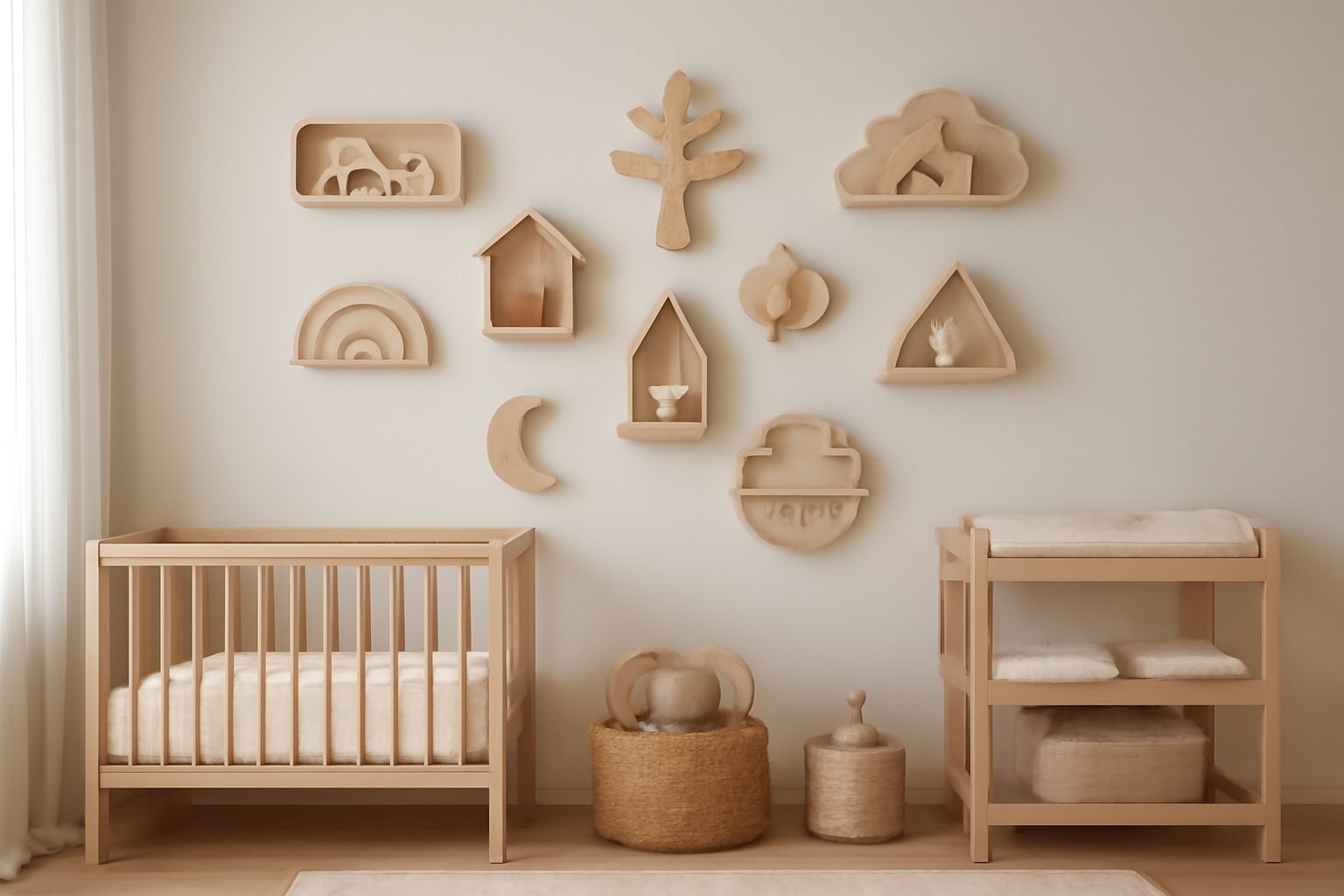 Platzsparende Wandregale für kleine Kinderzimmer